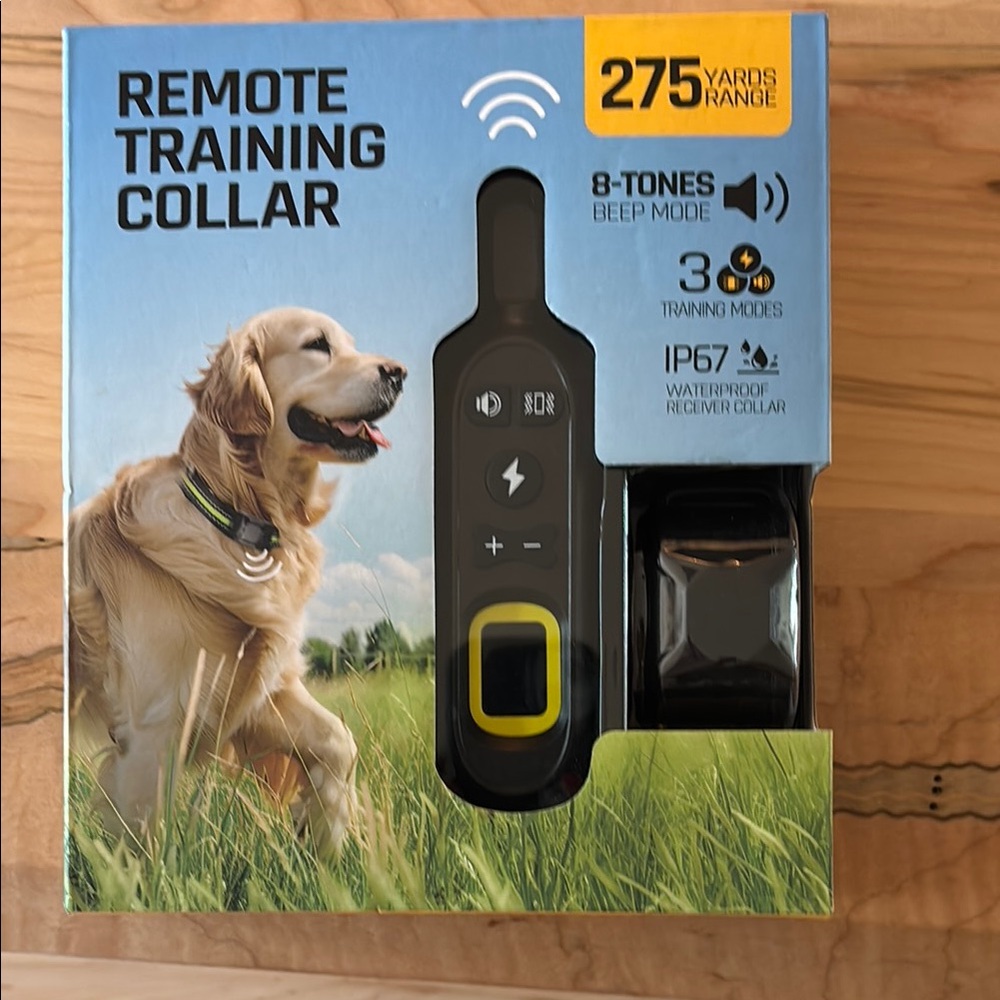 Remote Training Collar with Yellow Accent
